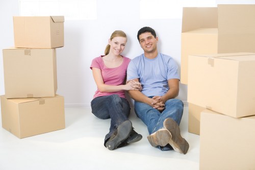 Mobile self storage unit delivered for convenient loading in Eastbedfont
