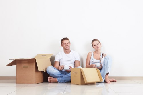 Furniture storage units and packed household items in Eastbedfont