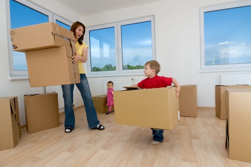 Boxes and furniture prepared for long-term storage in Eastbedfont