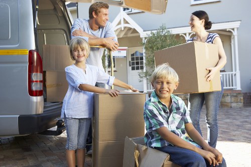 Organized packing materials used by Eastbedfont movers