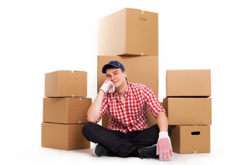 Students using flexible storage space near Eastbedfont